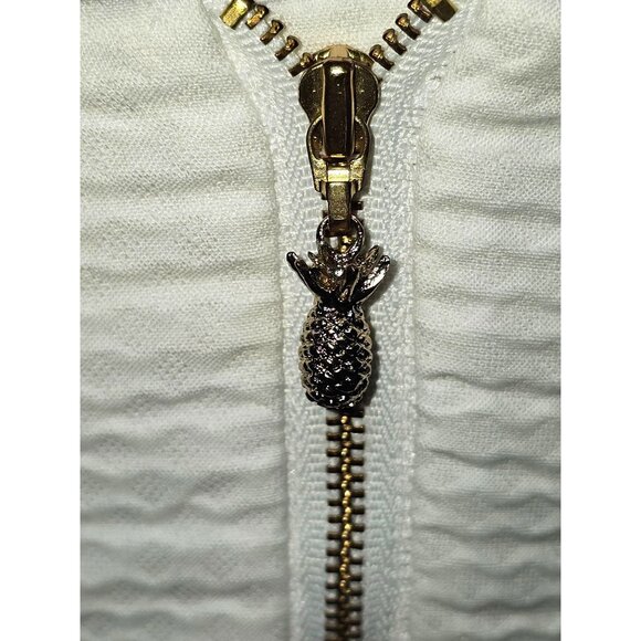 Lilly Pulitzer Womens White Tansy Strapless Textured Embroidered Dress Sz 4 2792 - Picture 7 of 14